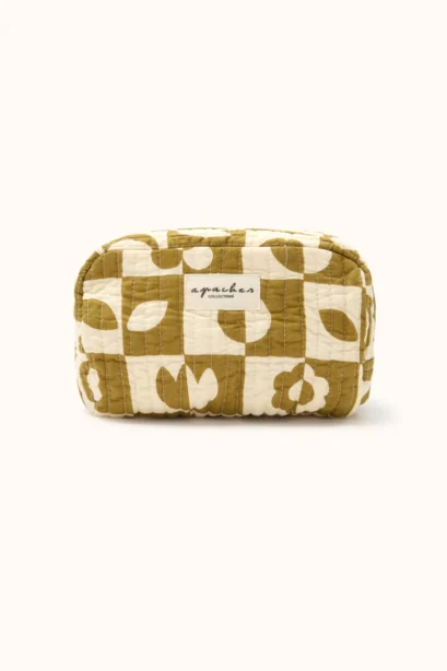 Petite Trousse Gaya Damier Tobacco