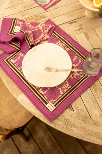 Set de Table Pallavi Fushia – Image 2