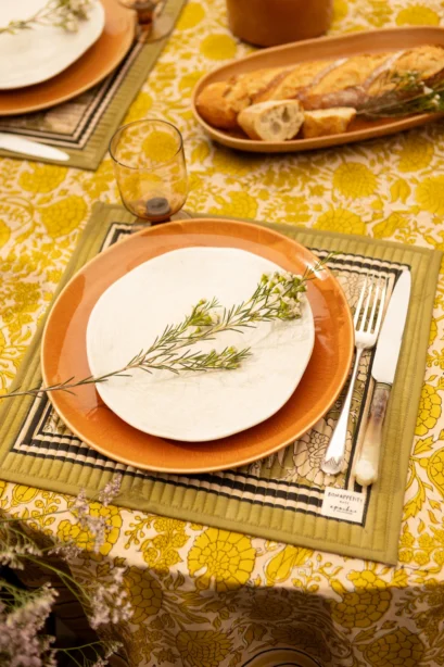 Set de Table Pallavi Olive – Image 2
